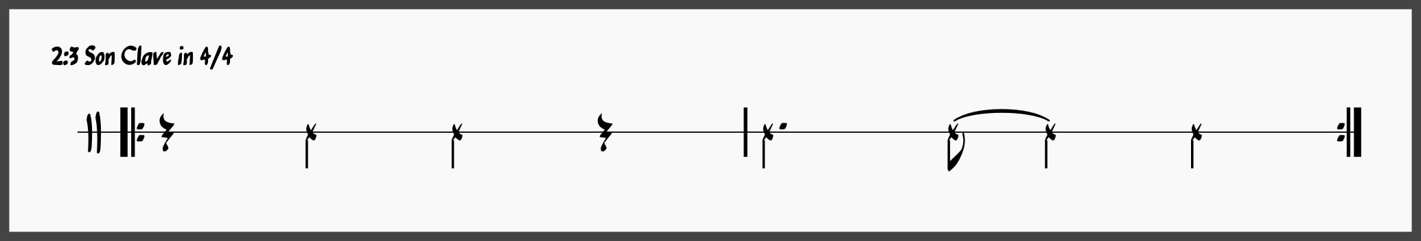 What Is Clave Rhythm in Jazz Music? 10 2:3 Son Clave in 4/4
