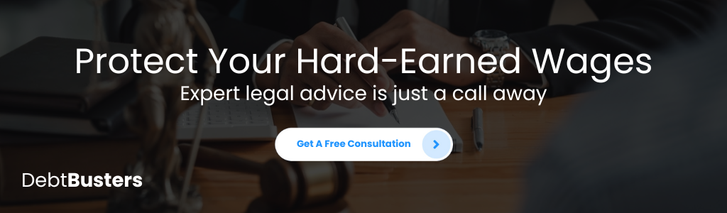 Legal advice on preventing most debts and back taxes from beginning to garnish wages.