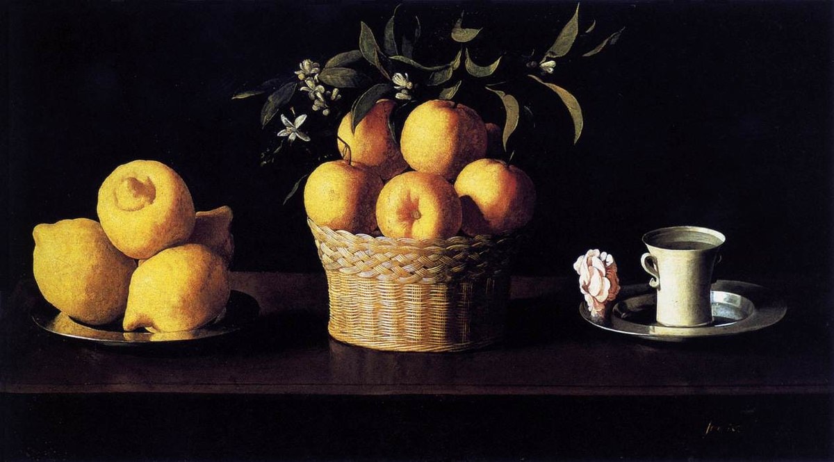 Still Life with Partridge and Pears (Francisco de Zurbarán, 1635).