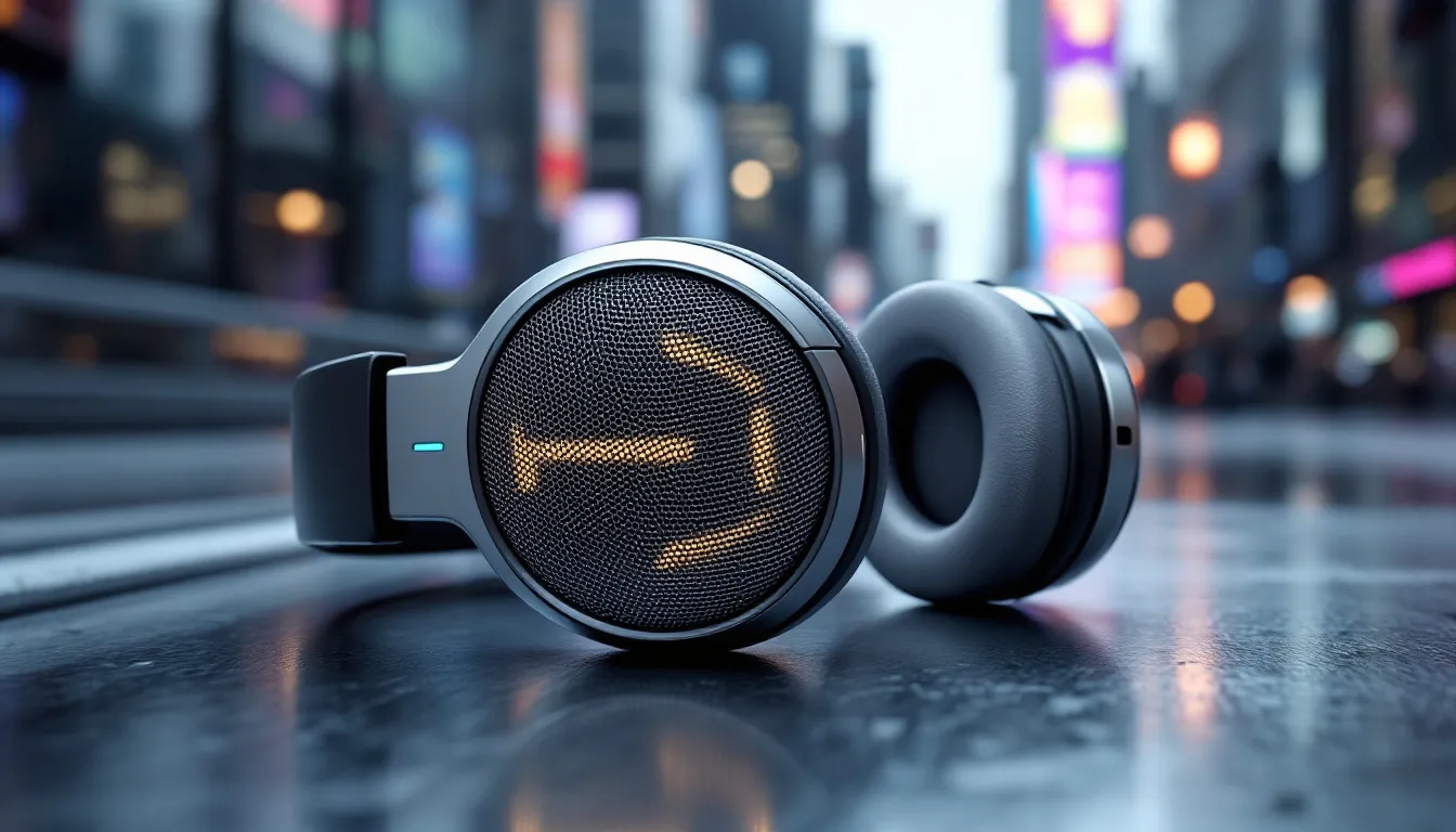 Noise-canceling headphones designed for immersive sound experience.