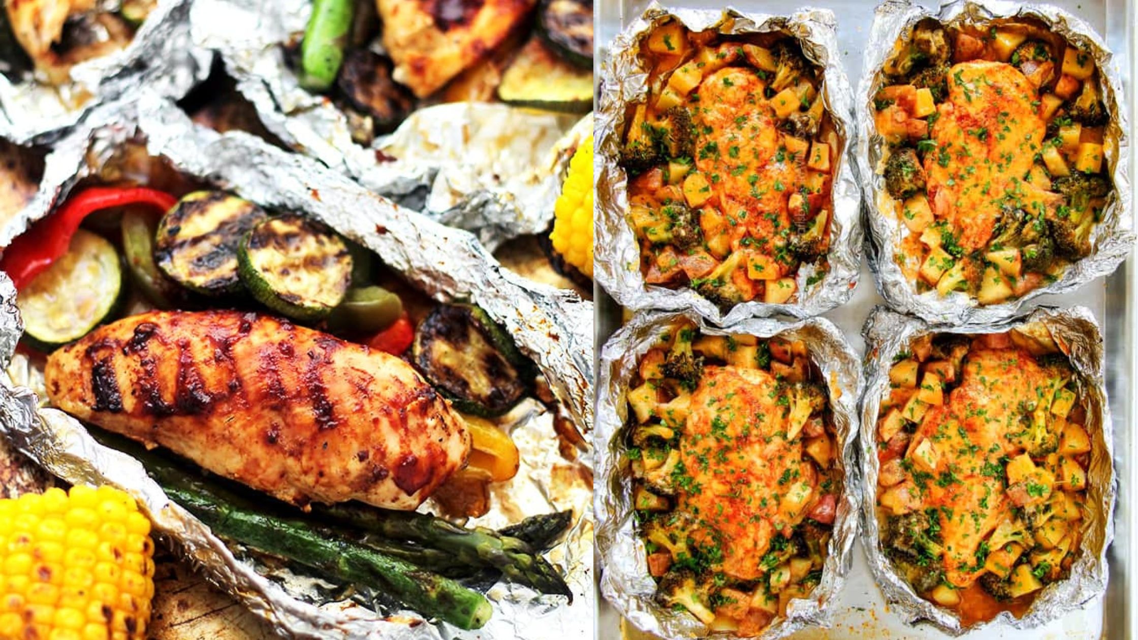 Chicken and Veggies Foil Packets