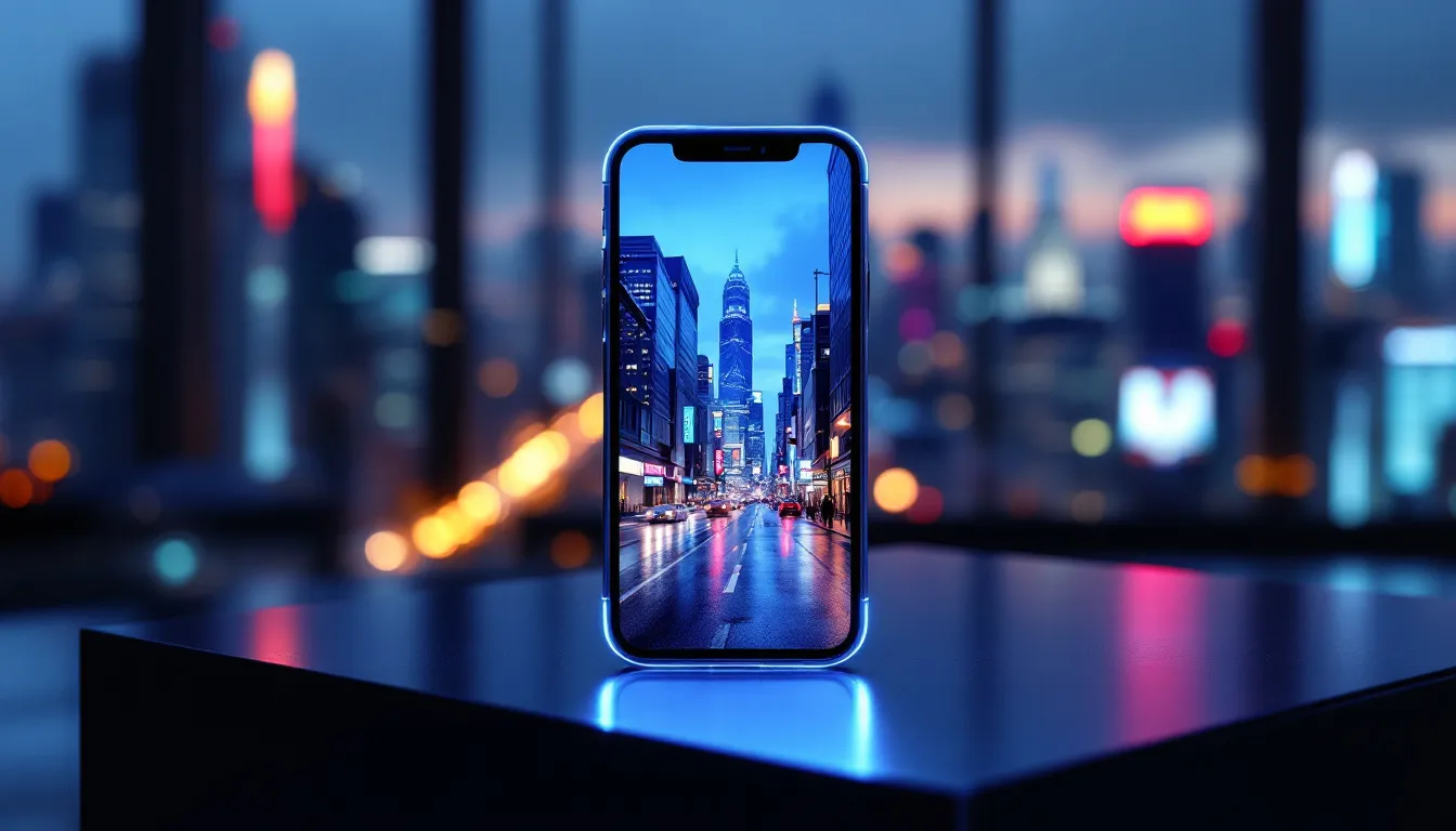 Das iPhone 15, das neue Flaggschiff von Apple, steht stolz auf einem Tisch.