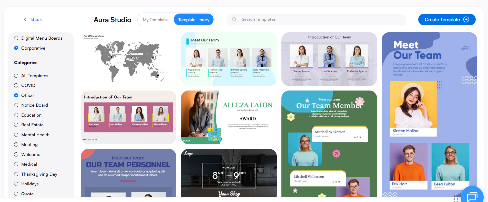 template library