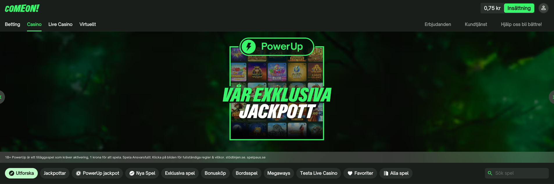 Comeon casino