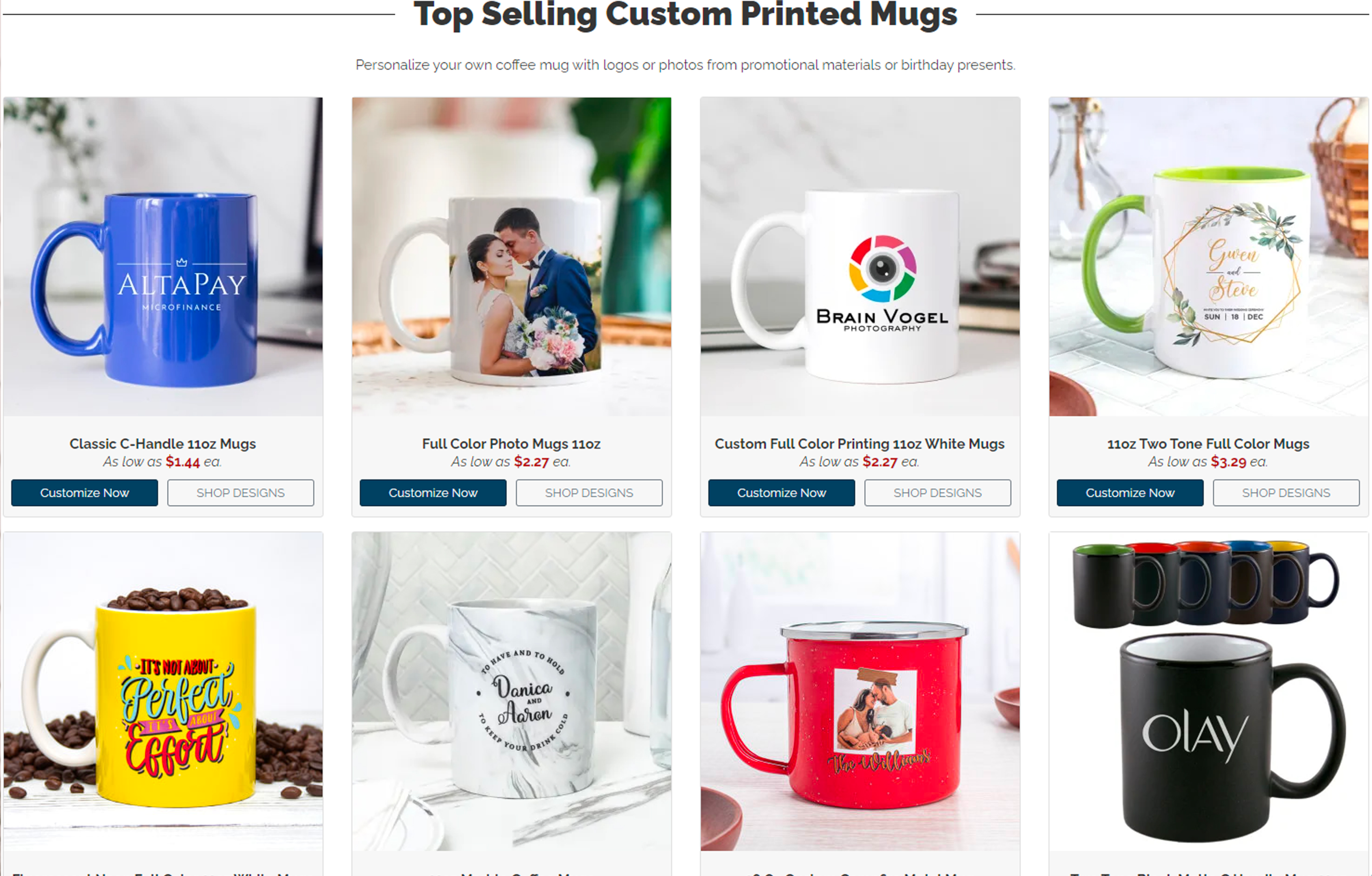custom printed mugs by imprint