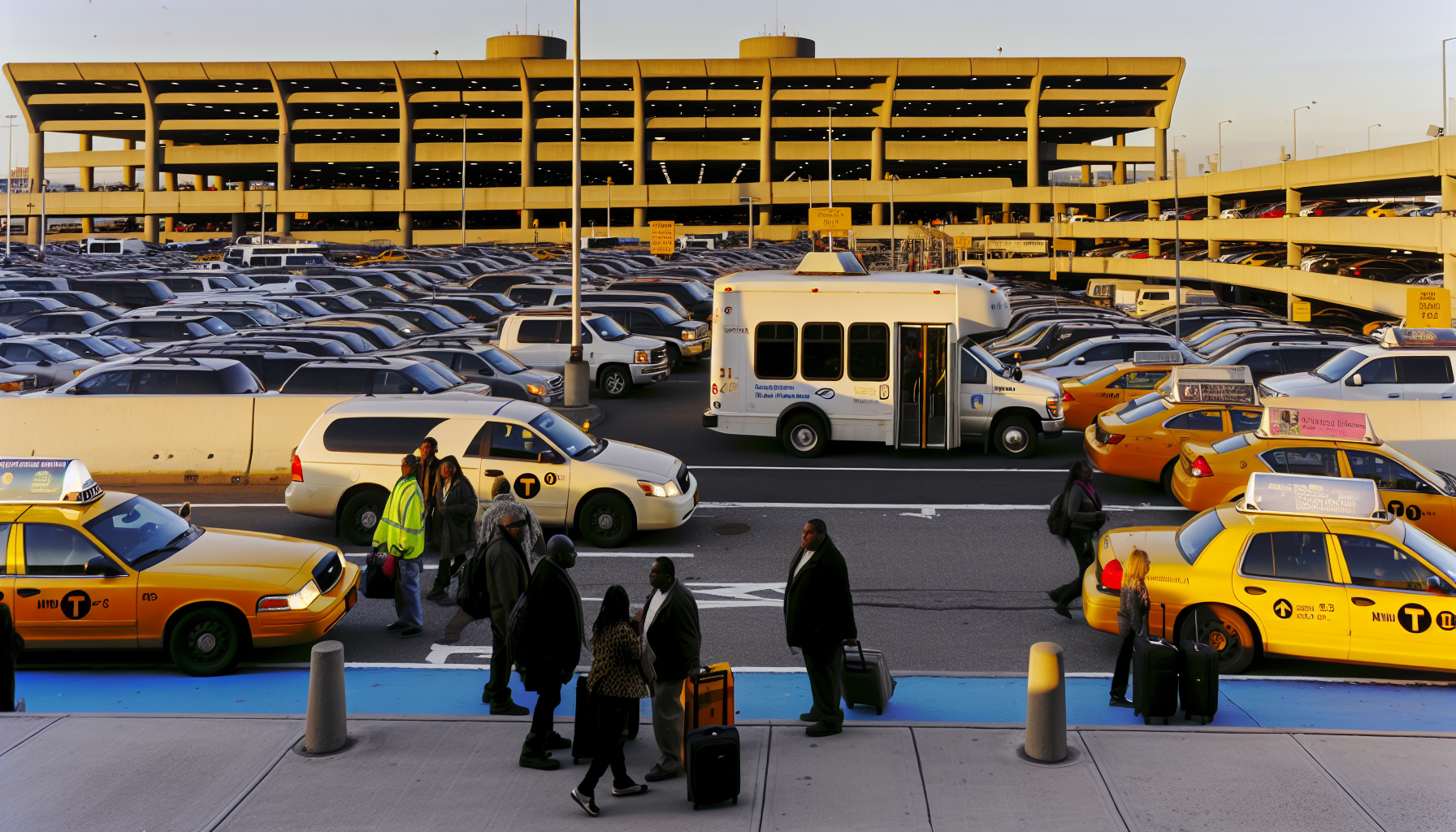 Transportation options outside JFK Airport