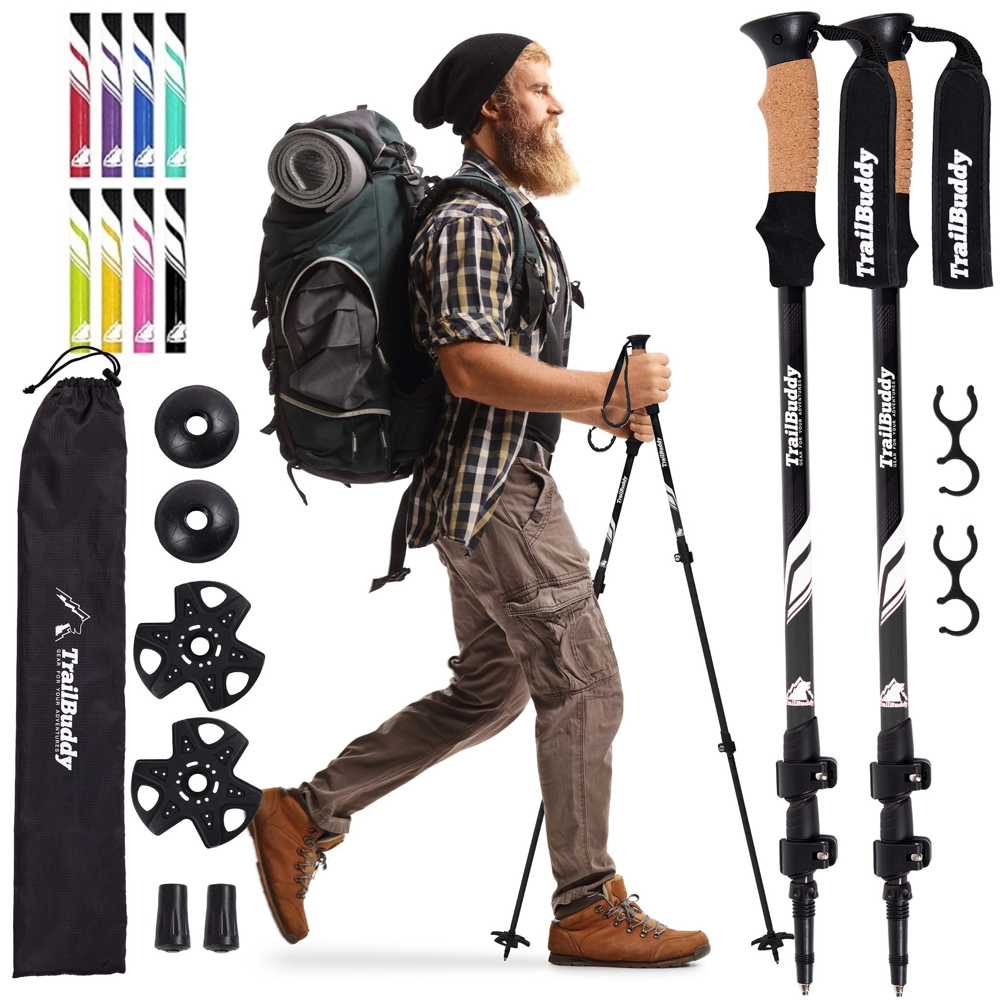 Best Nordic Walking Poles For Your Outdoor Adventures, TrailBuddy Hiking Poles