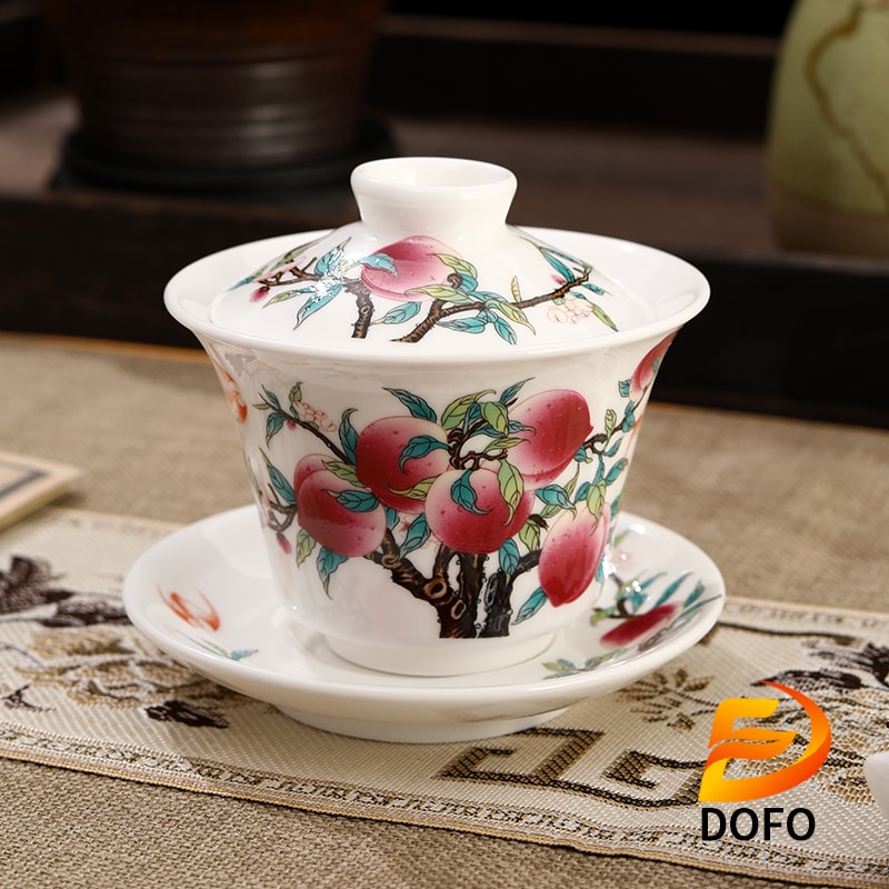 Sancai Hover Tea Cover Bowl(Chinese tea set)