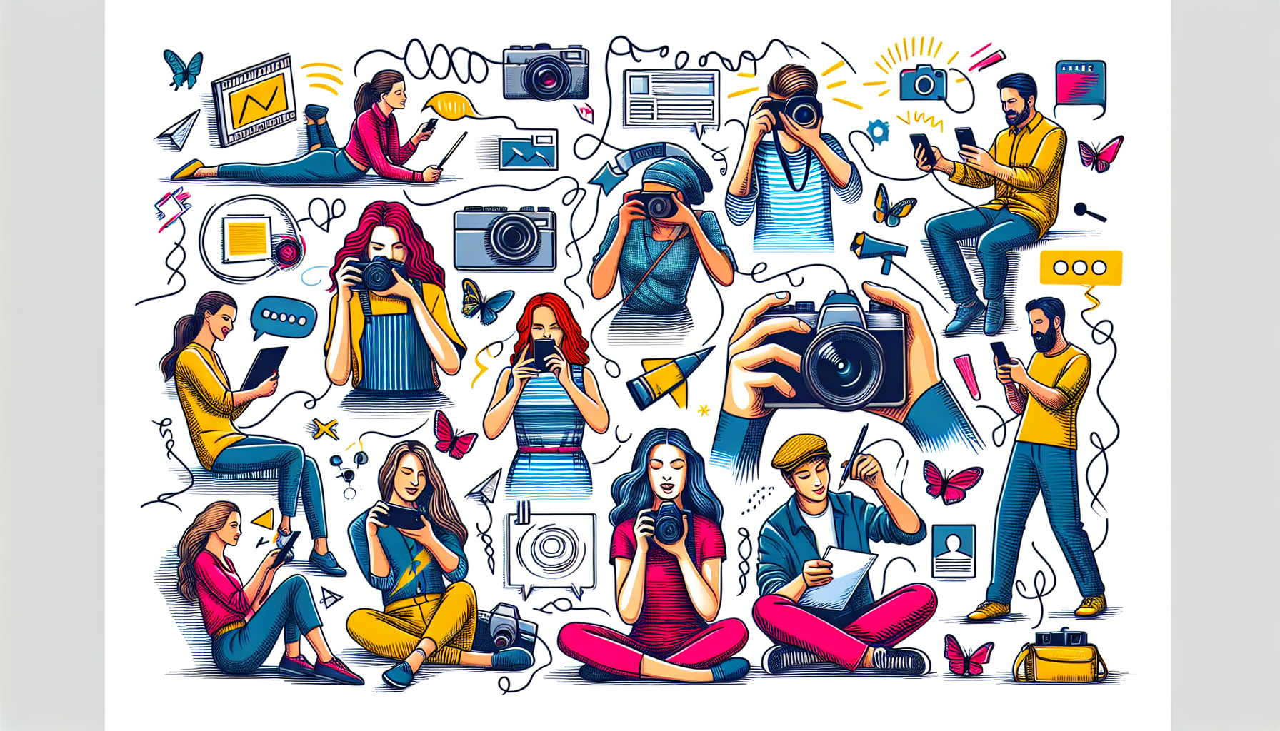 User-generated content campaign illustration