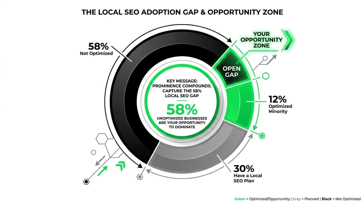 Reason #7: 58% of Your Competitors Have Not Optimized for Local Search