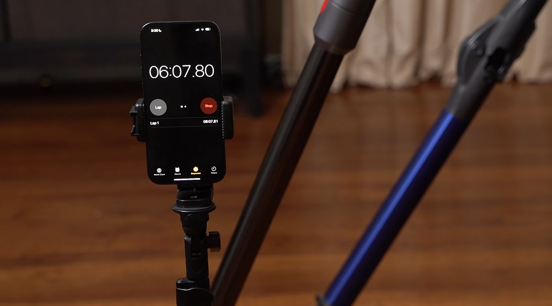 Dyson V8 battery runtime at 6 minutes