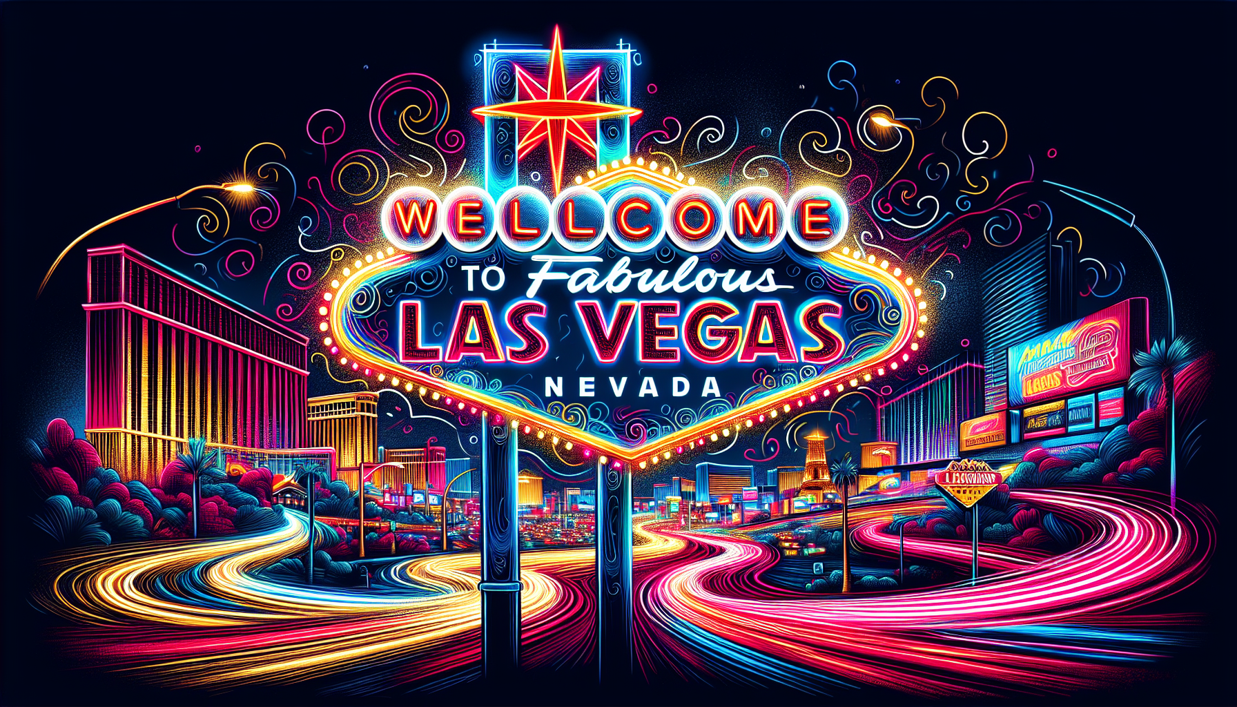 The iconic Welcome to Fabulous Las Vegas Sign