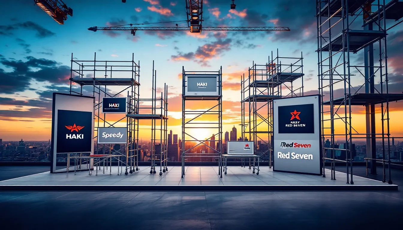A variety of scaffold brands available in the UK.