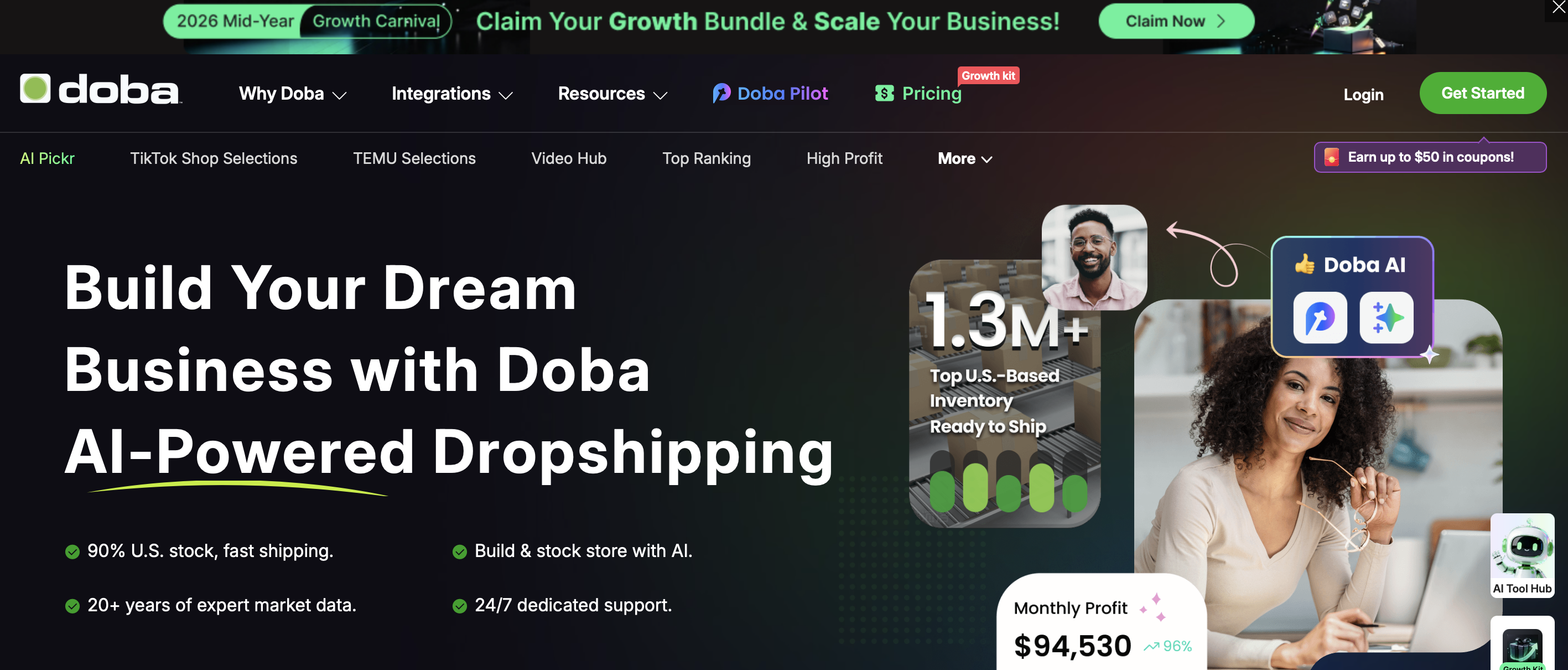 best dropshipping suppliers, supplier directly - doba