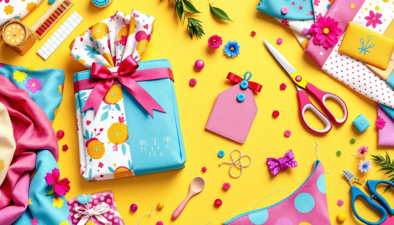 Creating the structure of a DIY gift bag.