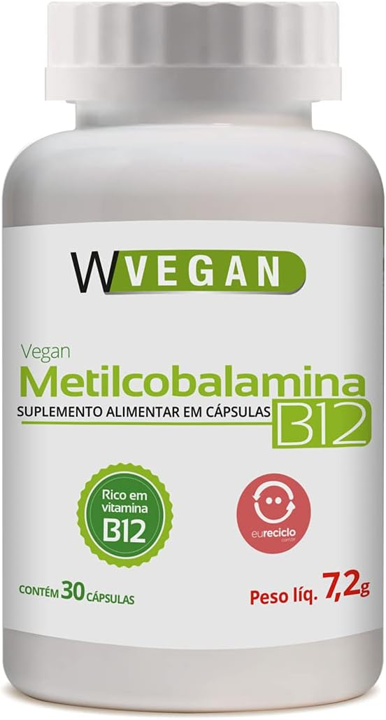 Vitamina B12 da W Vegan. Fonte da imagem: site oficial da marca.