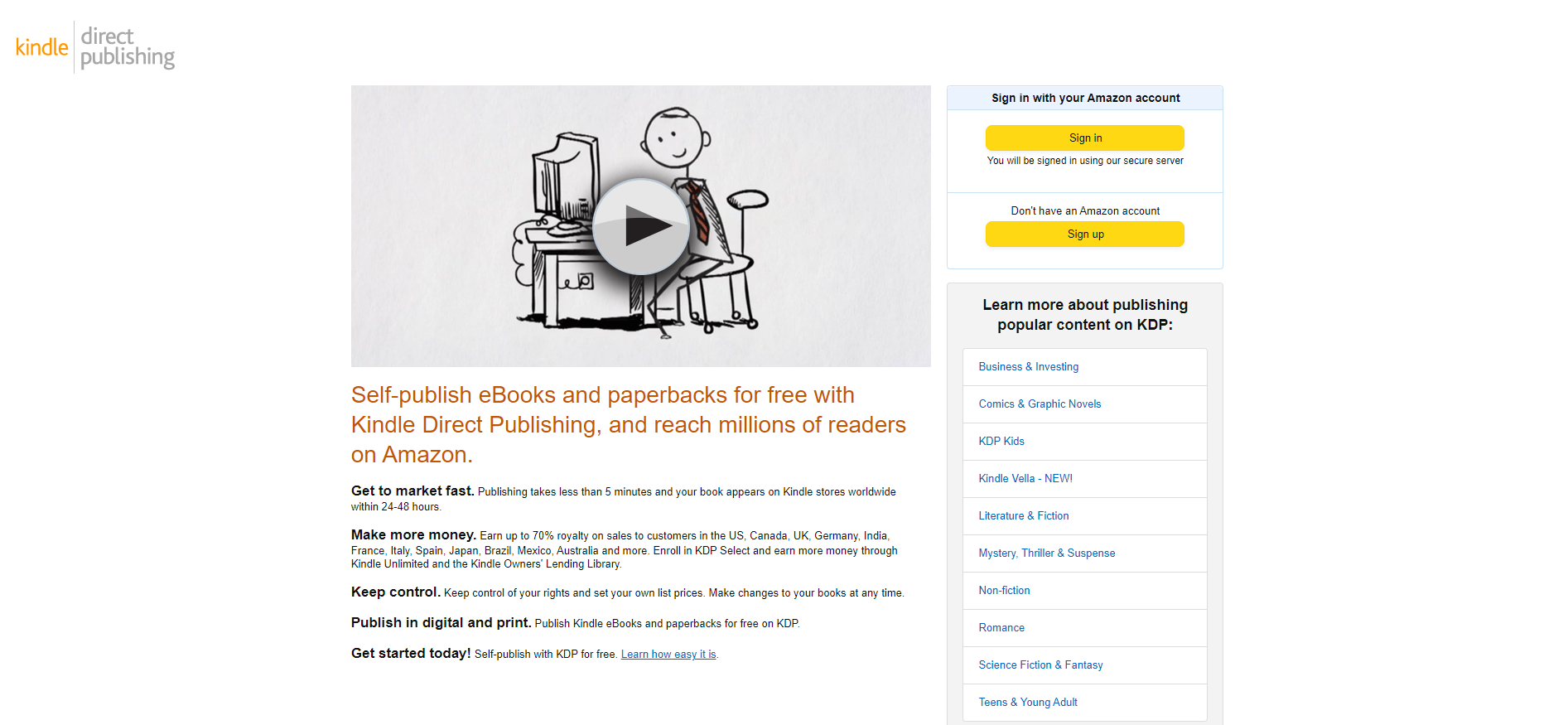 Amazon Self Publishing
