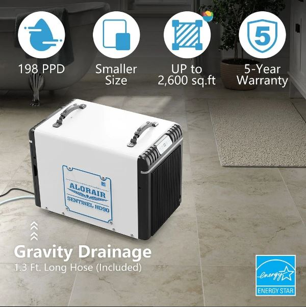 An image of a high-quality HD90 Crawl Space Dehumidifier.