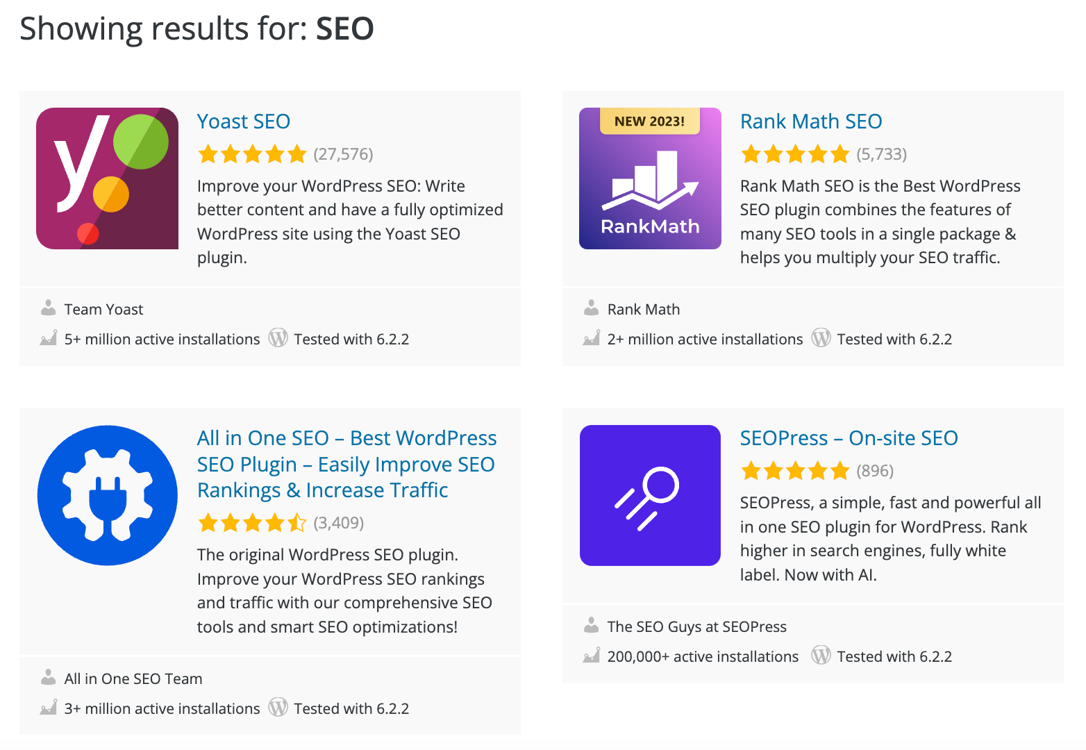 There are hundreds of SEO plugins available for WordPress.