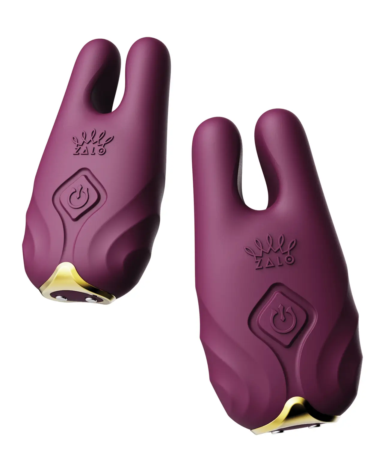 Zalo Nave Vibrating Nipple Clamps – Velvet Purple