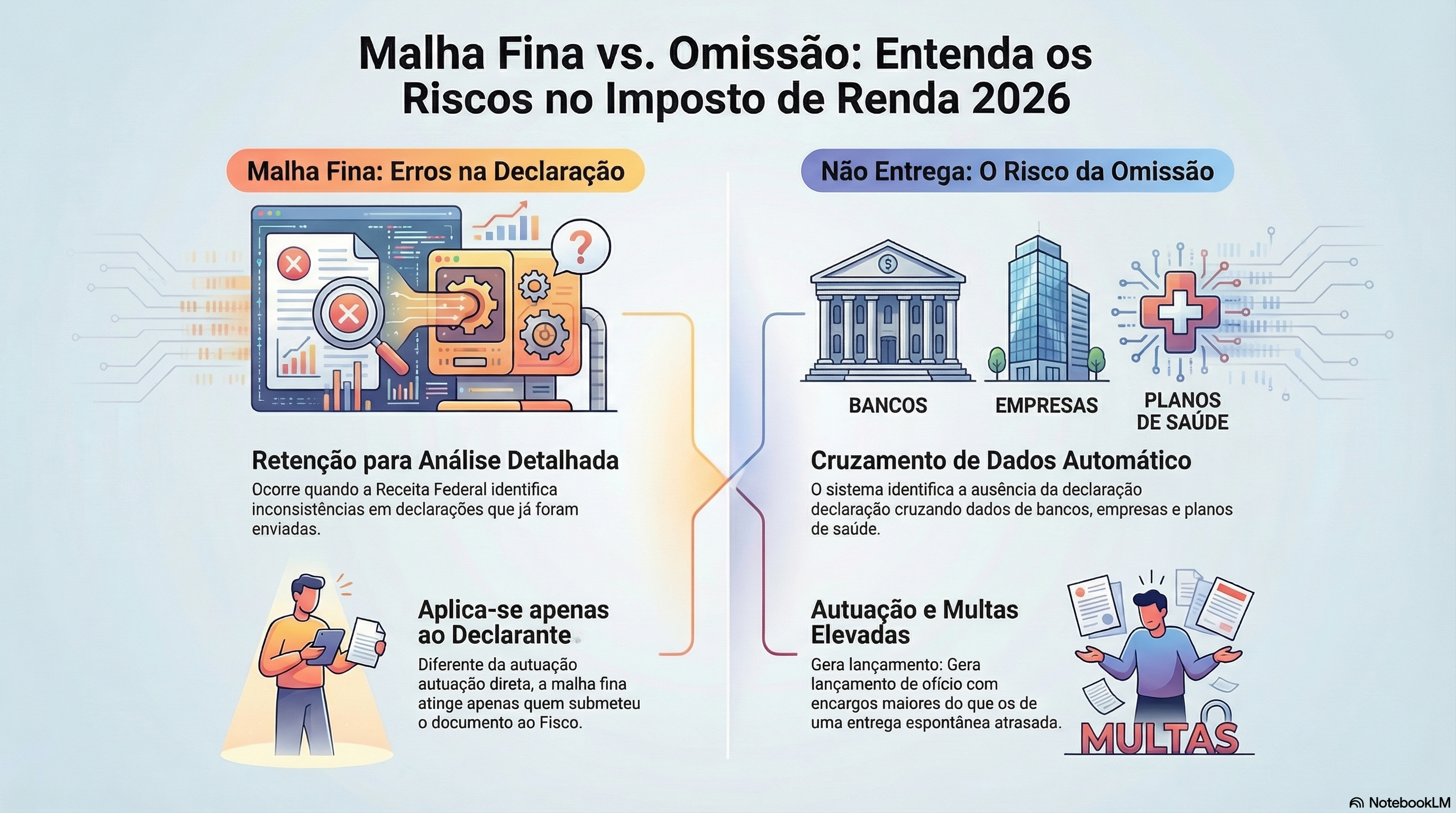 O que é a malha fina do IR e como a falta de entrega da declaração coloca o contribuinte em risco?