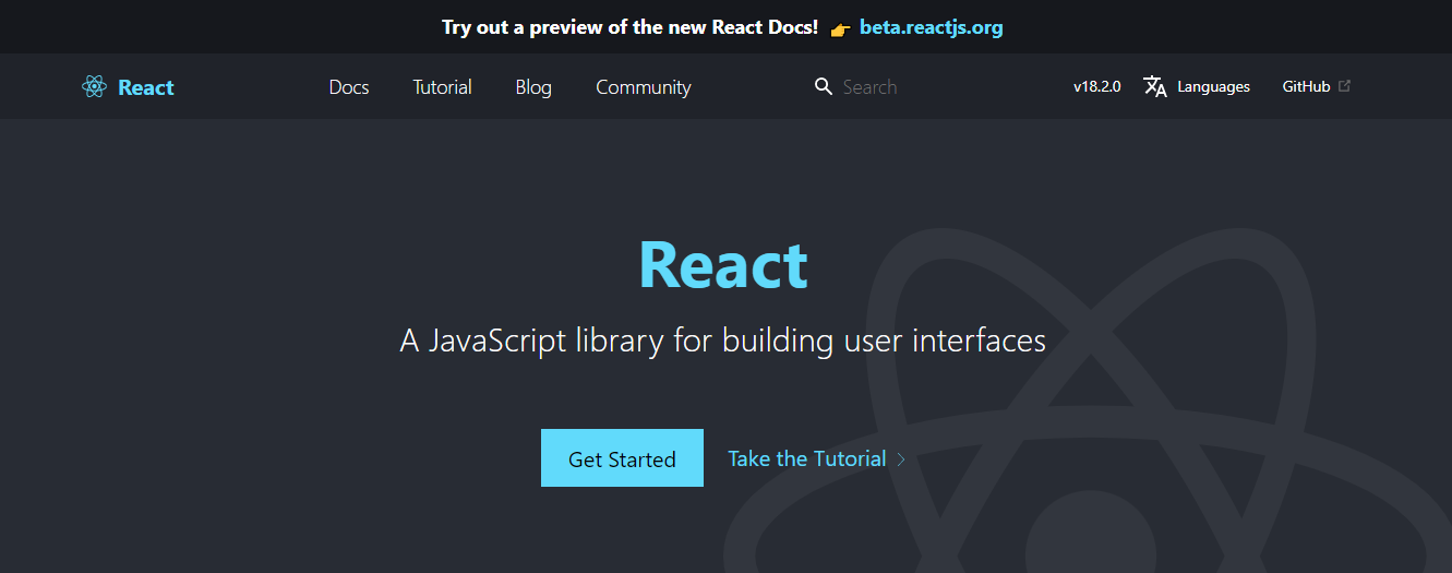React used to build one way and two way data binding javascript web frameworks with ease of use in real time