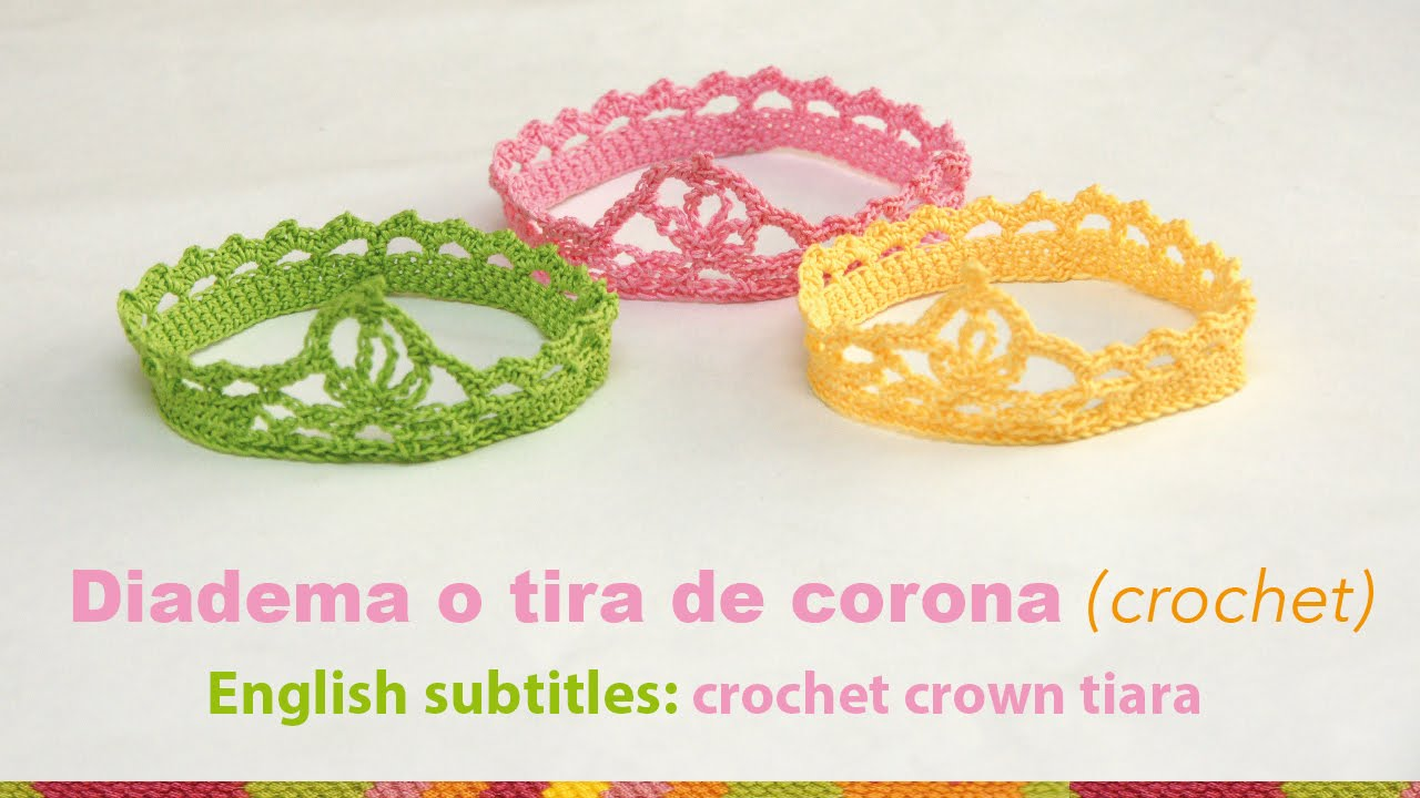 Crochet Crown Tiara For Babies