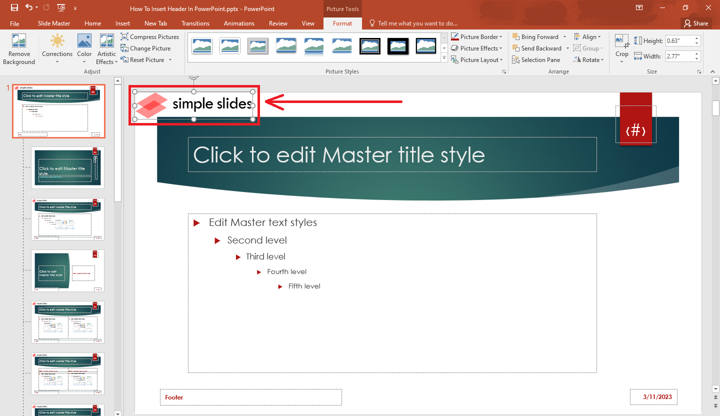 Learn How To Insert Header In PowerPoint