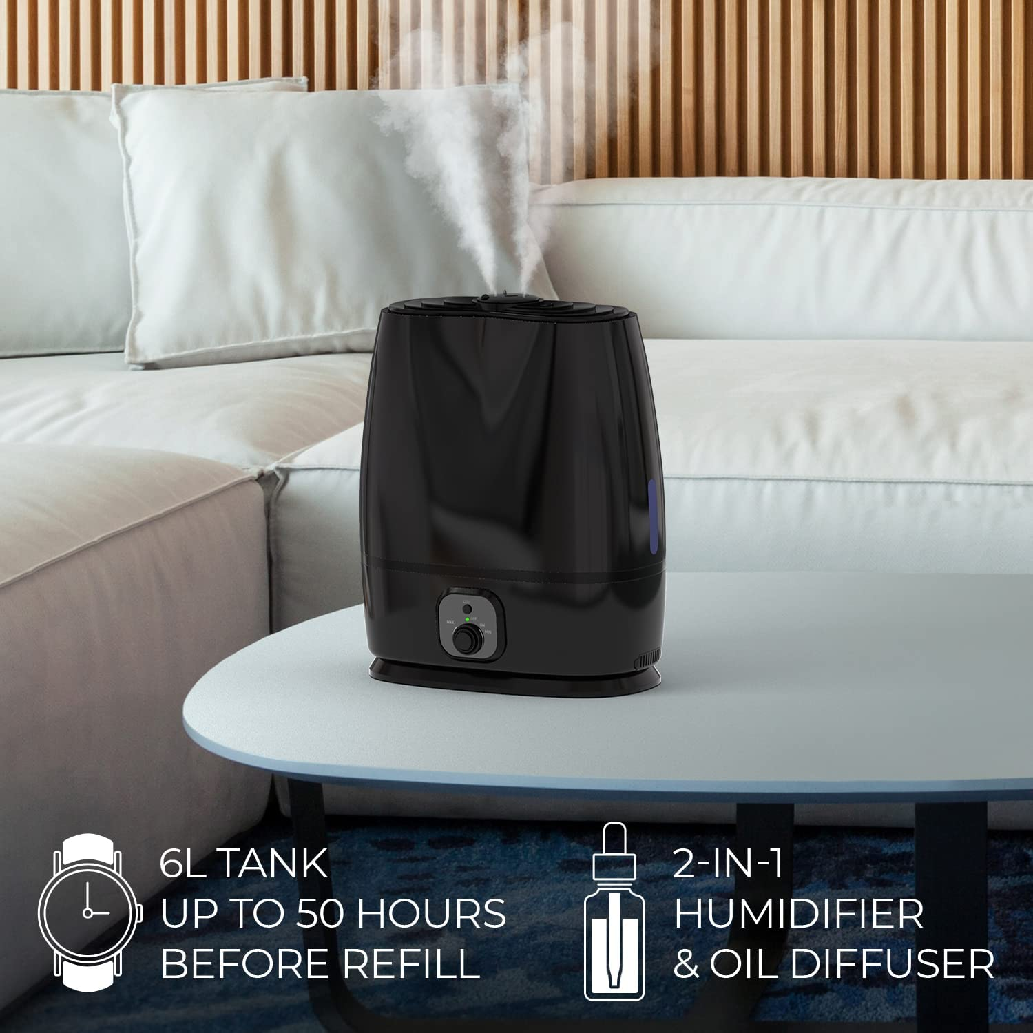 Large Tank Capacity Humidifier and Air Purifier