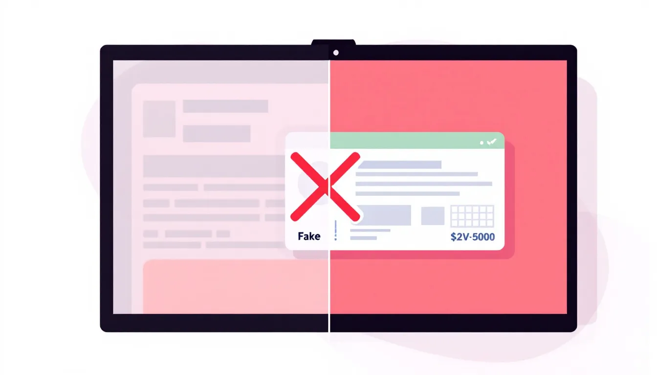 Difference between fake documents and genuine dummy ticket reservations