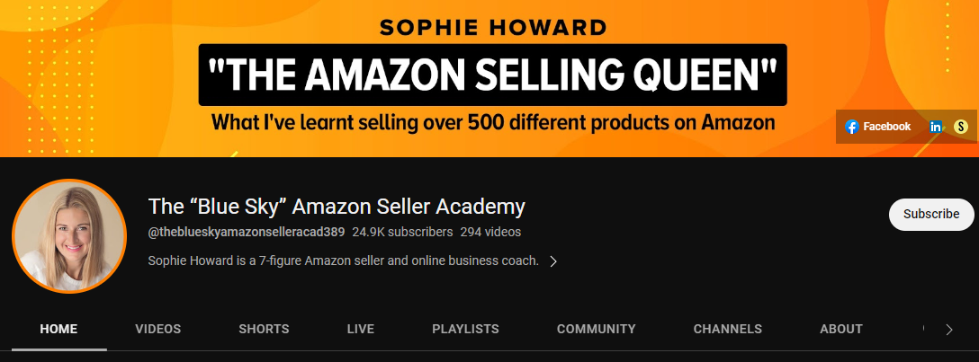 Sophie Howard has over 24,000 subscribers on YouTube
