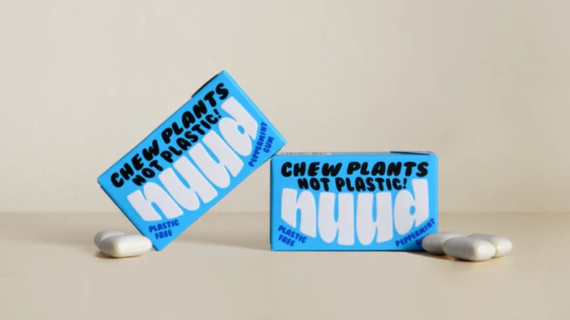 Packaging with funky font
