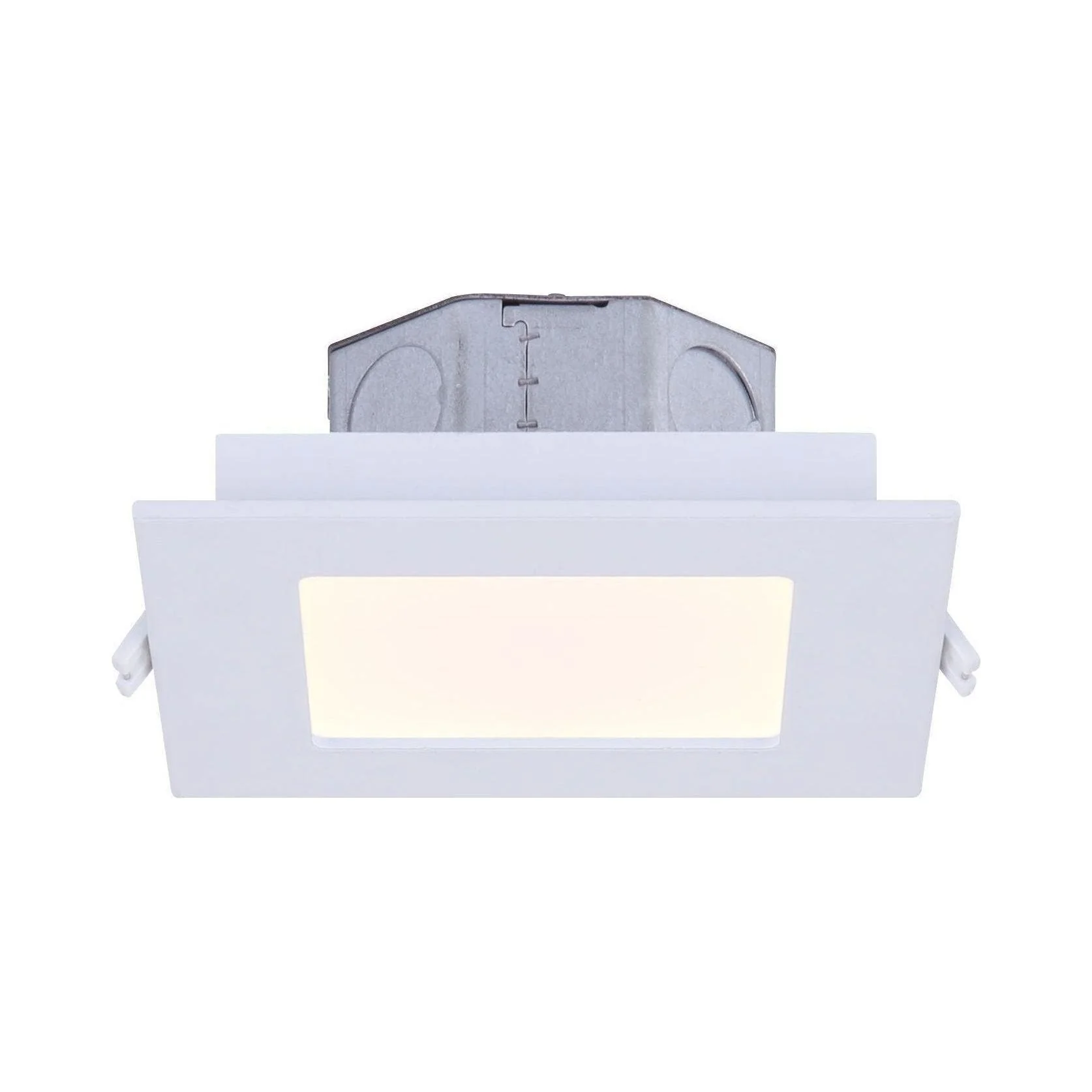 Slim square recessed light in stock, LED alternative to halogen for saving money on energy-efficient lighting