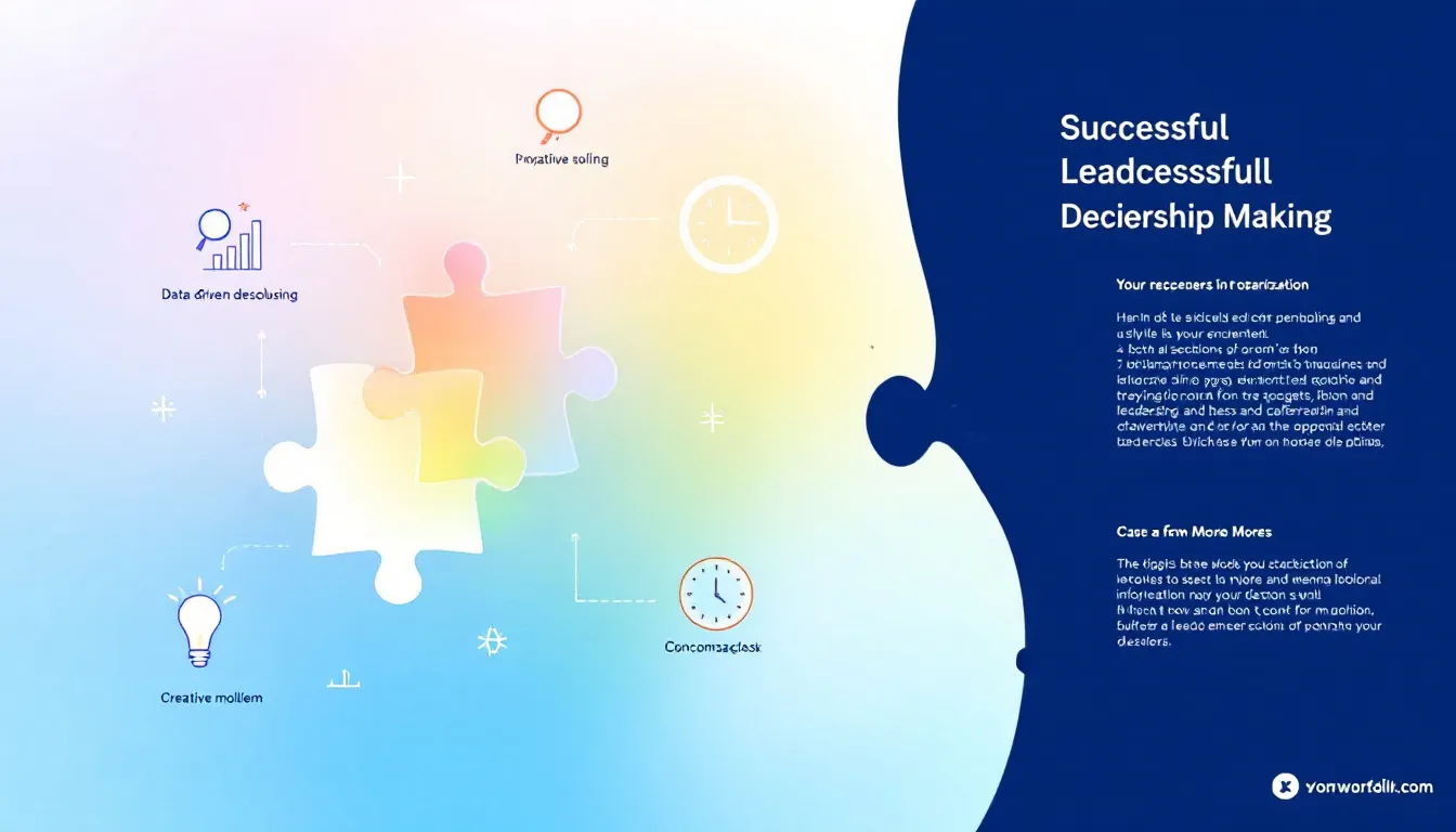 Real-life examples of successful leadership decisions illustrated through a case study.