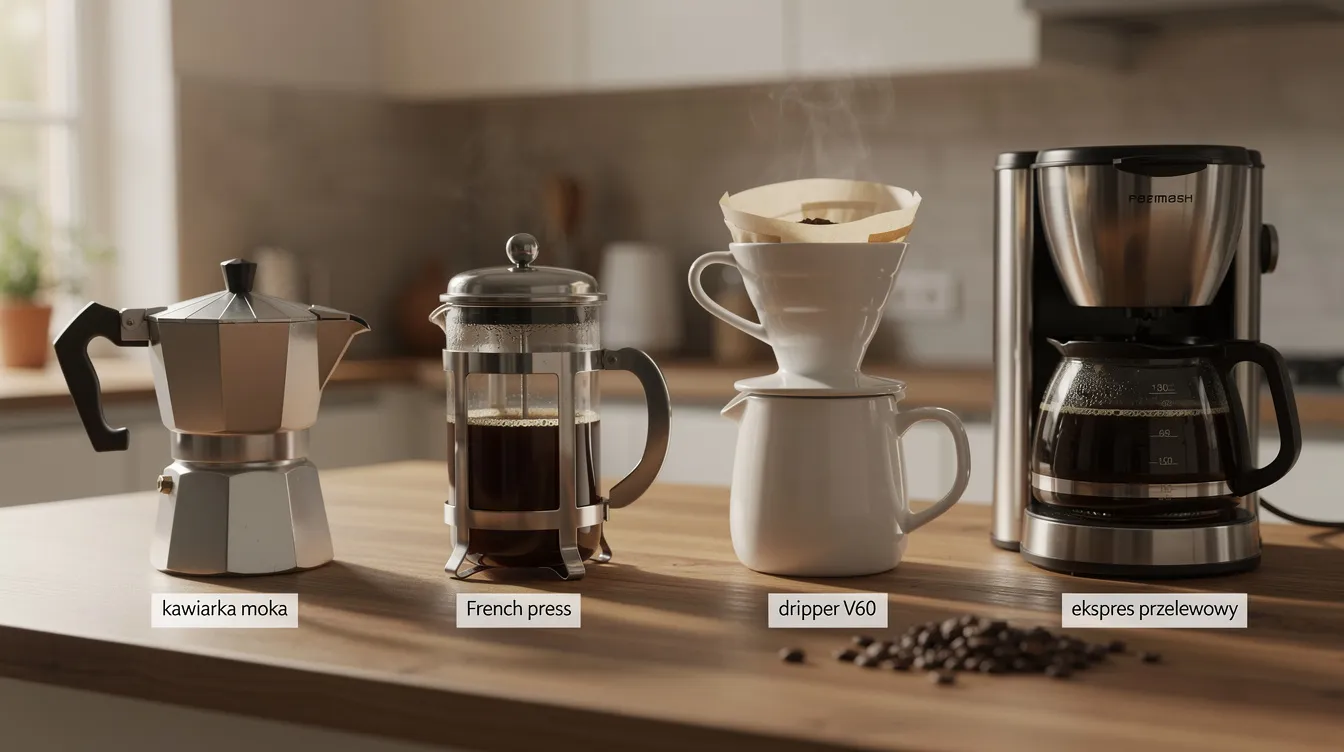 Kawiarka, French Press, dripper i inne urządzenia do parzenia kawy