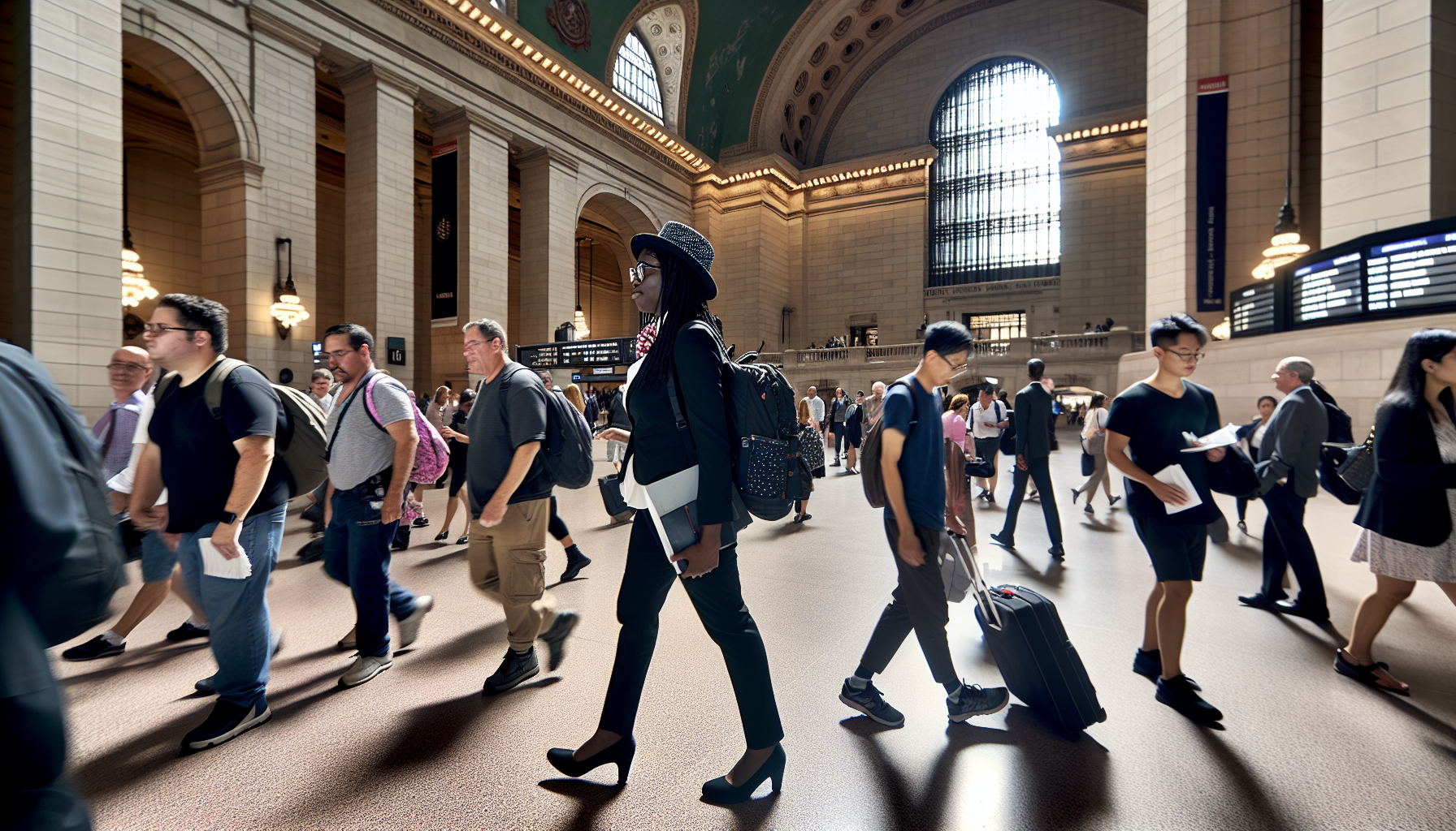 Arrival at Penn Station, NYC