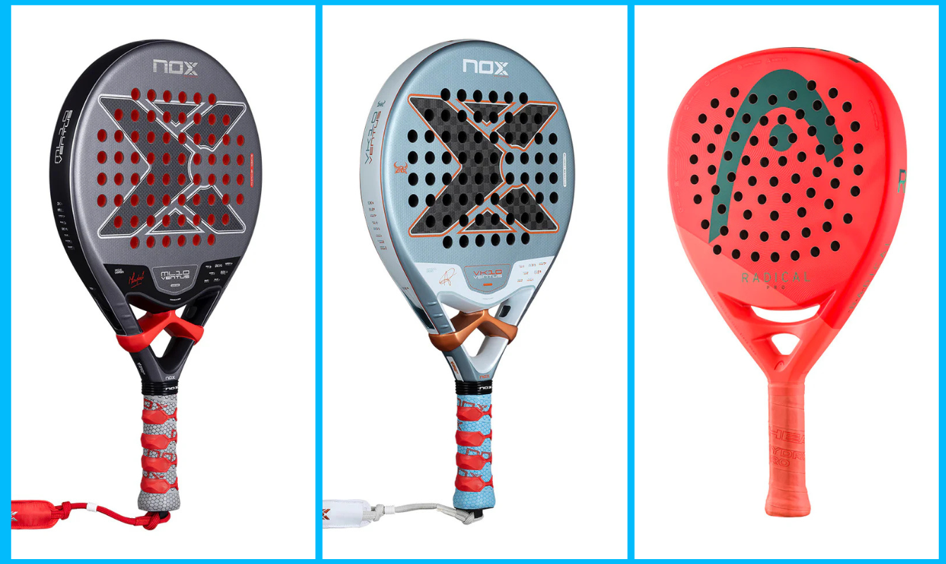 Palas de potencia de Nox y Head en Padel market