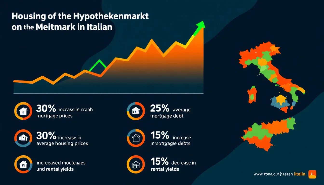 Hypothekenmarkt und seine Auswirkungen auf den Mietmarkt in Italien.