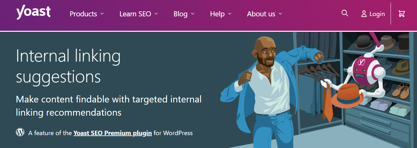 Yoast SEO for internal linking suggestions