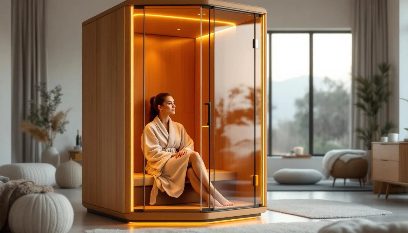 Infrared sauna therapy being used for specific pain conditions.