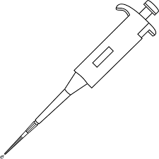 Illustration of micropipettes and laboratory equipment