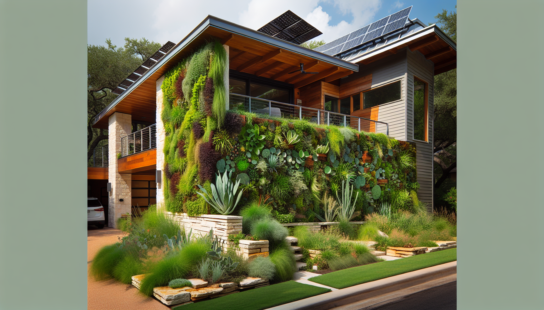 Sustainable living elements in an Austin, TX home