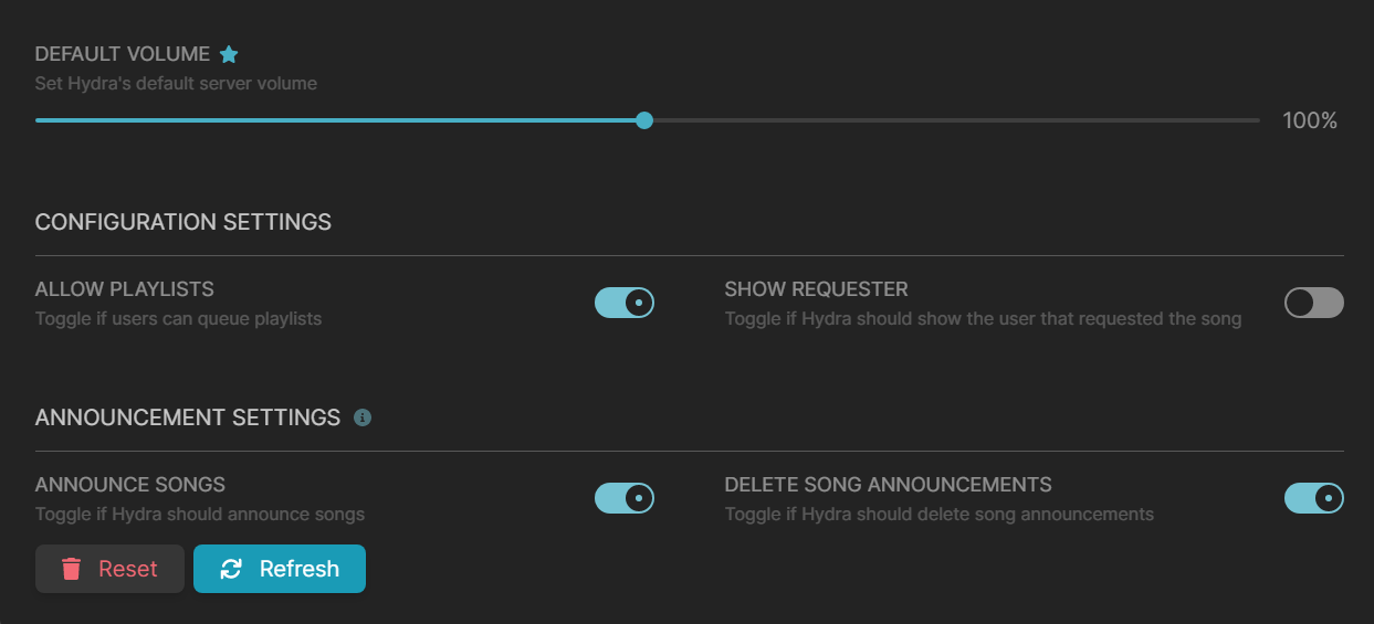 Image showing Hydra's dashboard and its features