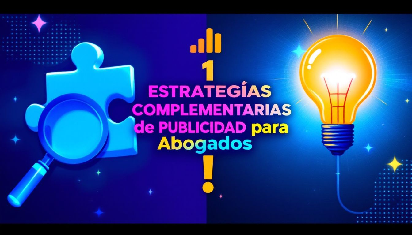 Estrategias complementarias de publicidad para abogados.