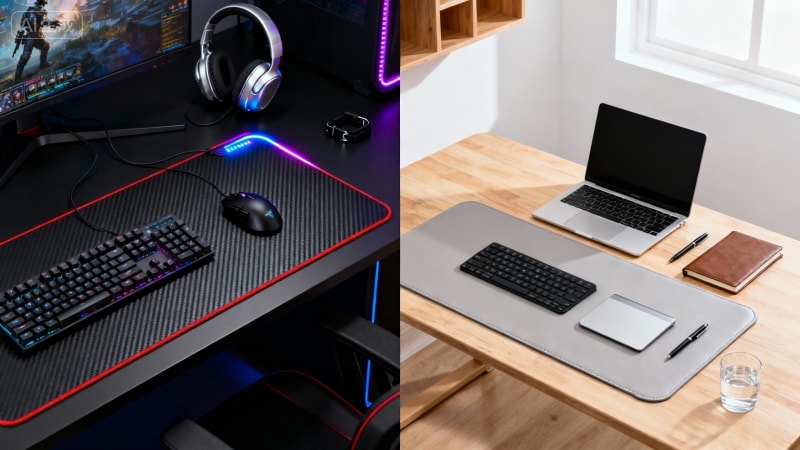 Gaming Mouse Pads vs. Office Desk Mats