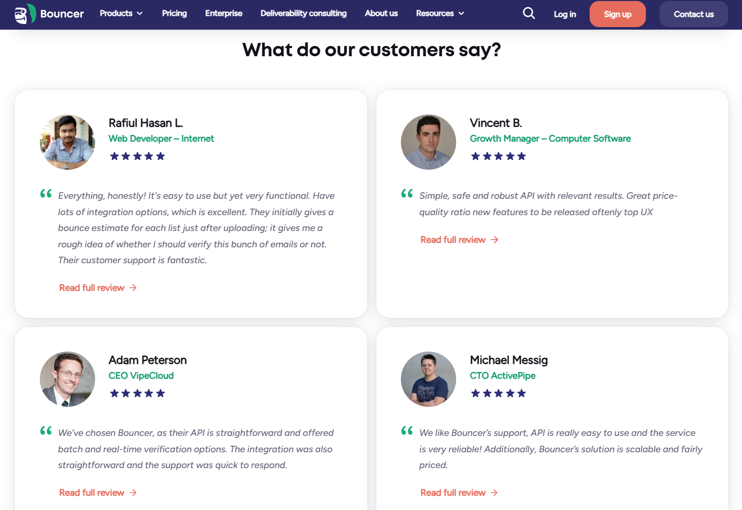 Bouncer - email verification for marketing api - user reviews
