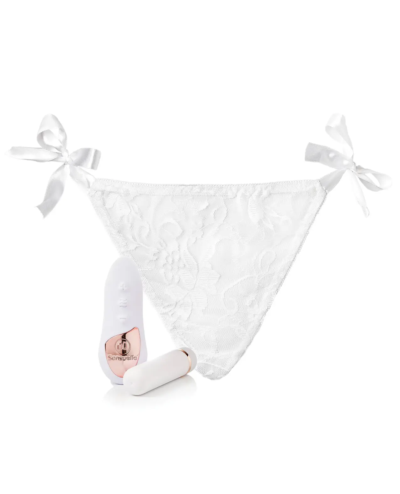 Sensuelle Pleasure Panty Bullet w/Remote Control – 15 Function White