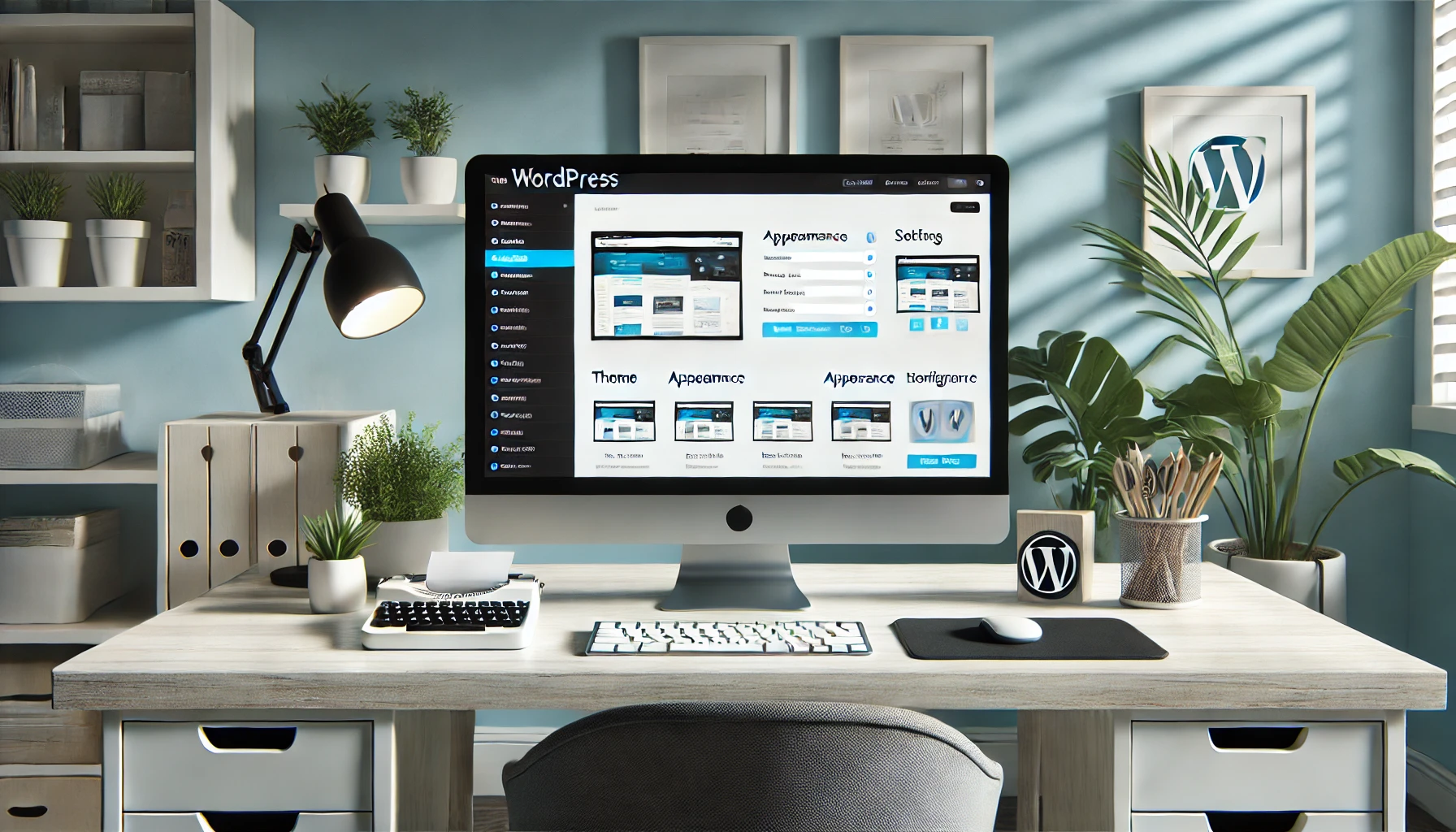 Pantalla de computadora mostrando opciones de personalización en WordPress | PosicionaDigital