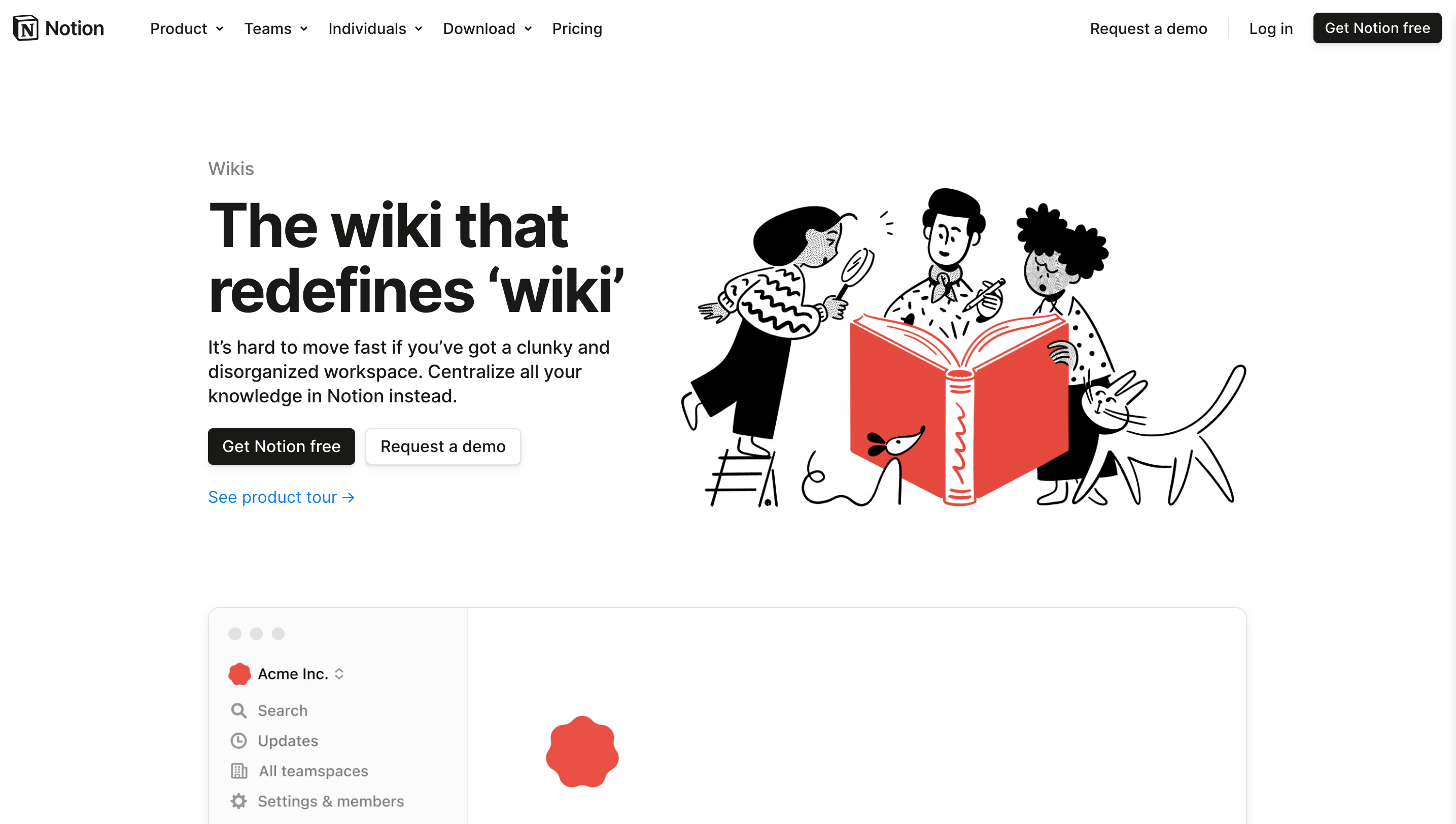 Notion is a knowledge base and wiki tool.