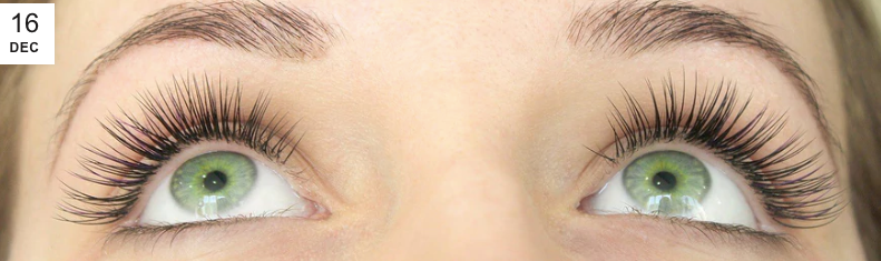 Woman's eyes showing the effects of InLei lash filler